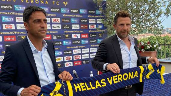 Hellas Verona, D'Amico: "Ci ha colpito la voglia di Di Francesco di far parte della famiglia"