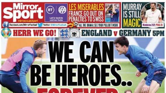 Le aperture inglesi - C'è Inghilterra-Germania: we can be heroes. La carica di Southgate