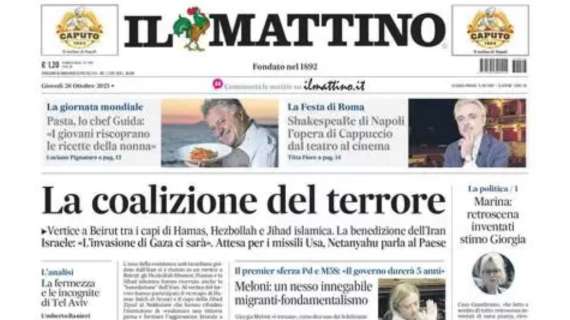 Il Mattino in apertura: "Natan, da brocco a gigante in due mesi"