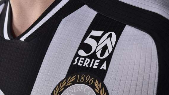 L'Udinese sabato celebra 50 campionati in Serie A: patch sulla maglia contro il Milan