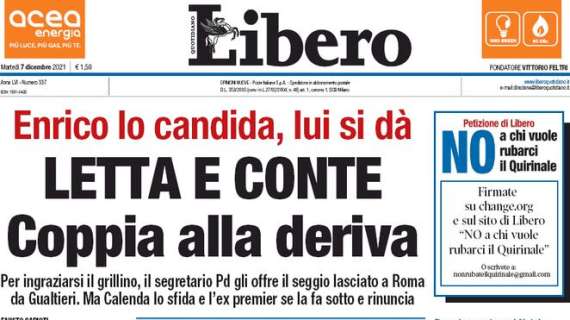 Libero in prima pagina: "Bancarotta: arresto-show di Massimo Ferrero"