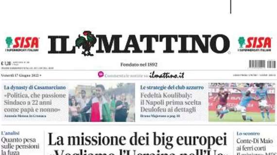 Il Mattino: "Fedeltà Koulibaly: il Napoli prima scelta. Deulofeu ai dettagli"