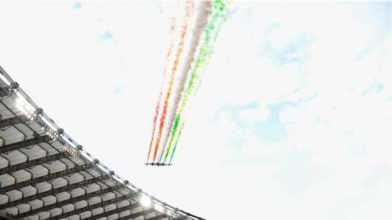 Udinese-Napoli, alla Dacia Arena le Frecce Tricolori per festeggiare il 60° anniversario