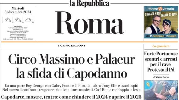 La Repubblica Roma: "Derby e poi mercato. Pellegrini e Castrovilli verso l'addio"