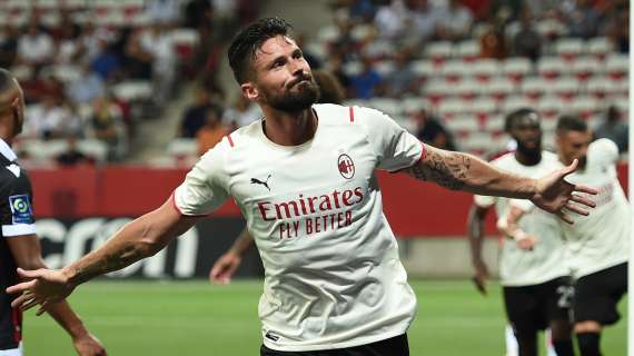 Fotonotizia - Buona la prima di Giroud con il Milan: il francese in gol nell'1-1 col Nizza