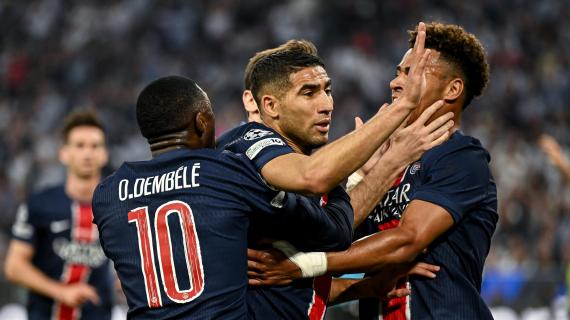 I Linkin Park, le reazioni di Gigio, le esultanze di Doué: le foto dal prato di PSG-Inter