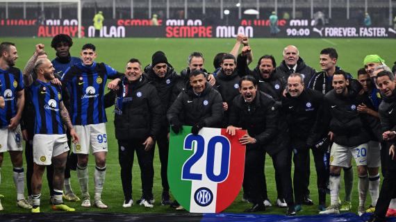 L'Inter è campione d'Italia. E il Milan si "dimentica" il messaggio con i complimenti