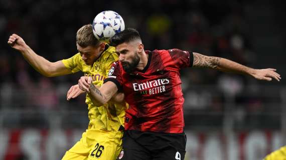 Chukwueze tiene il Milan in vita: 1-1 col Dortmund all'intervallo. Gara indirizzata da due rigori