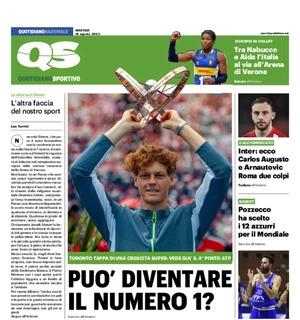 QS in prima pagina: "Inter: ecco Carlos Augusto e Arnautovic. Roma, due colpi"