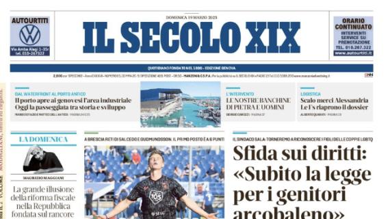 Successo a Brescia e secondo posto blindato, Il Secolo XIX: "Genoa, un 3-0 che fa sognare"