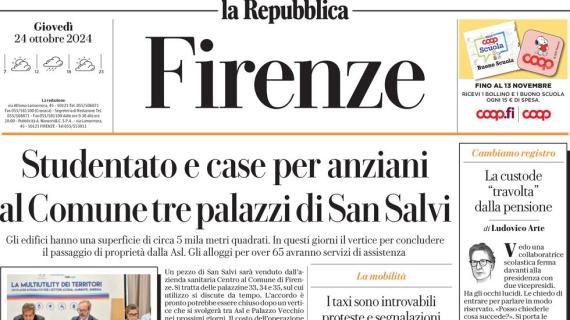 Repubblica (ed. Firenze): "Gudmundsson, sei settimane di stop. Sfida al Sam Gallo"