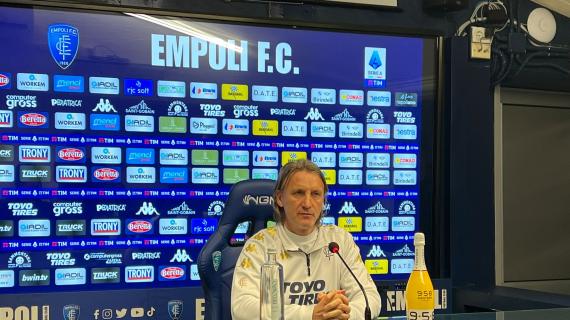 Empoli, Nicola: "Vogliamo recuperare il punto perso a Lecce"