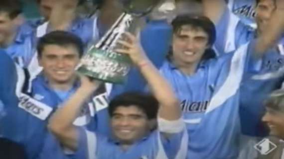 1° settembre 1990, al Napoli la Supercoppa italiana. Juventus demolita al San Paolo