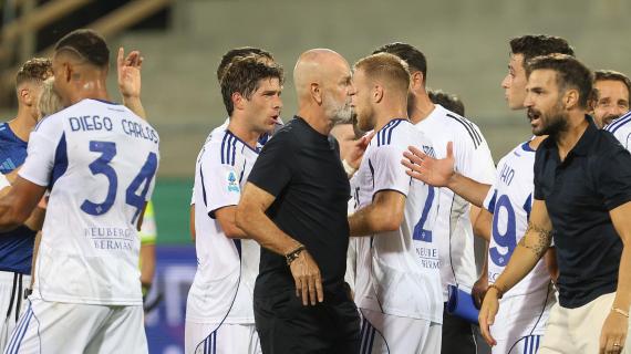Fiorentina, Pioli critico anche con l'arbitro: "Poche volte ho visto falli come quello dell'1-1"