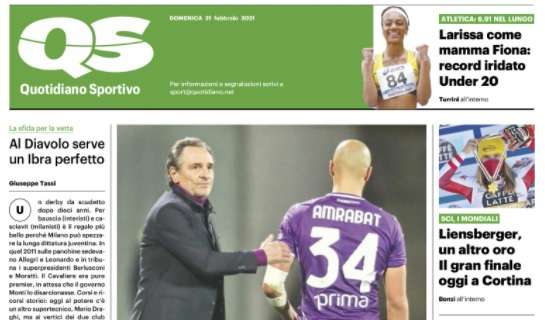 Fiorentina, l'apertura di QS: "Ora Amrabat chiede scusa"