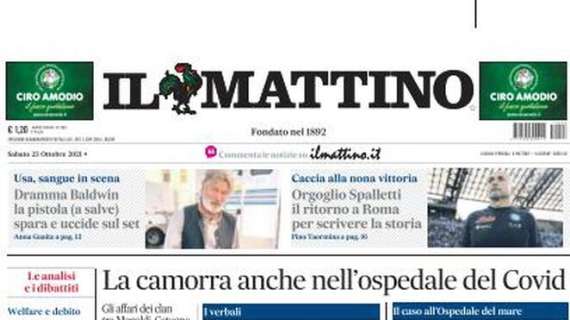 Il Mattino: "Orgoglio Spalletti. Il ritorno a Roma per scrivere la storia"