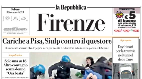 La Repubblica-Firenze: "Per la Champions e per Barone: c'è il Milan, Franchi tutto esaurito"