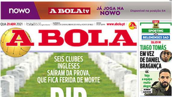 A Bola celebra il funerale della Superlega: "18 aprile 2021-20 aprile 2021: Rip"