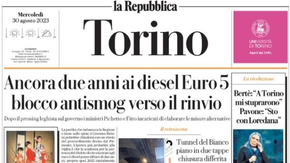 la Repubblica (Torino) titola: "Buongiorno al passo d'addio. Il Toro scommette su Zapata"