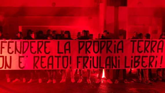 La Curva Sud Vicenza solidarizza con gli ultras friulani: "Difendere la propria terra non è reato"