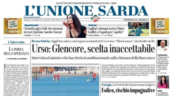 Il Cagliari è a caccia di un portiere. L'Unione Sarda: "Scambio col Napoli Scuffet-Caprile?"