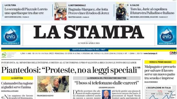 La Stampa titola: "Toro ko, Juric al capolinea: il futuro tra Palladino e Italiano"