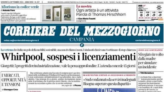 Corriere del Mezzogiorno: "Napoli a valanga. Bis di Osimhen: le ragioni del primato"