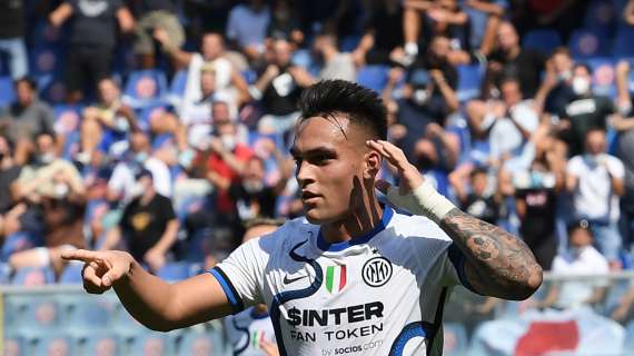 Assist di Dumfries, zampata di Lautaro Martinez: l'Inter passa subito col Bologna