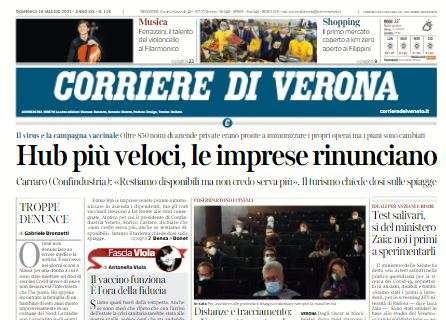 Corriere di Verona verso il Bologna: "Hellas, resta la corsa al decimo posto"
