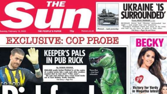 "Hai le braccia corte come un T-Rex". Pickford deriso in un pub, scoppia la rissa