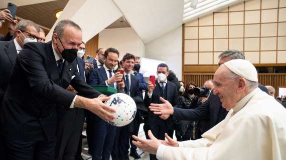 La Lega B in visita a Roma da Papa Francesco. Balata: "Esperienza intensa"