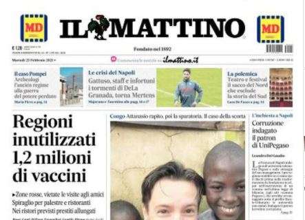 Il Mattino: "Gattuso, staff e infortuni: i tormenti di DeLa"