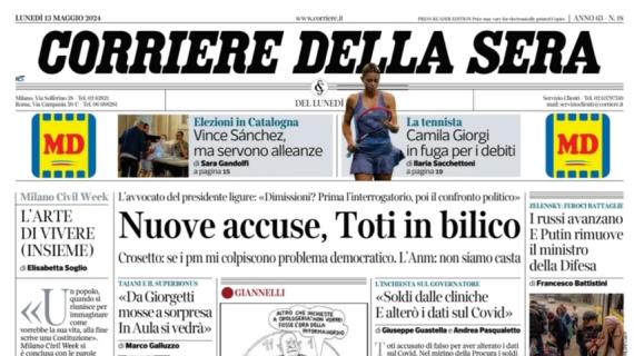 Corriere della Sera: "A un mese dall'Europeo l'Italia non è sicura del vestito che indosserà"