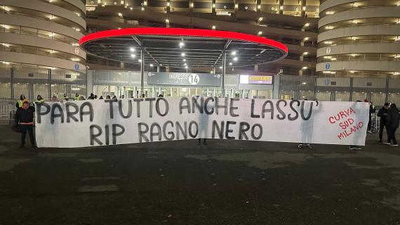 Milan-Cagliari, la Curva Sud ricorda il compianto Fabio Cudicini: "Para tutto anche da lassù"