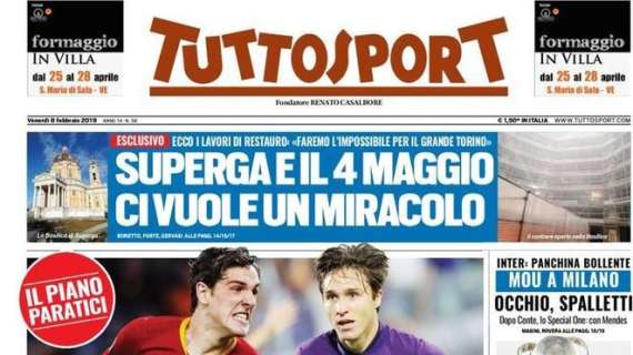 Tuttosport sull'Inter: "Mourinho a Milano. Occhio, Spalletti"