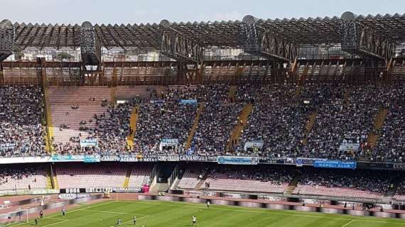 Napoli, più col Brescia che col Liverpool: record stagionale di spettatori