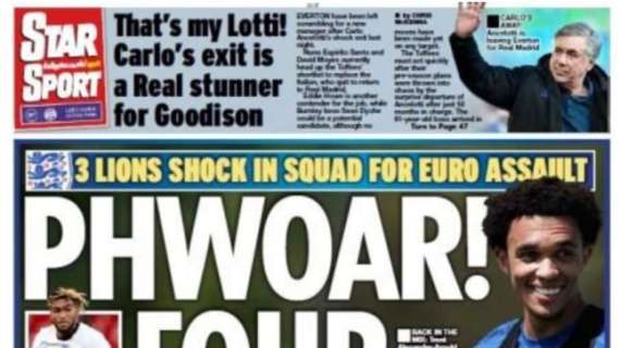 Le aperture inglesi - Polemiche sui convocati di Southgate. Ancelotti lascia l'Everton 