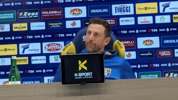 Frosinone, Di Francesco: "Abbiamo fatto tutto da soli... ma meritavamo di vincere"