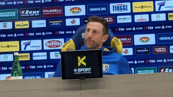 Frosinone, Di Francesco: "I ragazzi sono convinti di far bene. Gara da prendere con le molle"