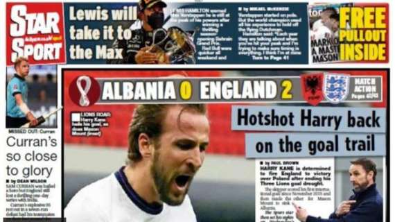 Le aperture inglesi - Inghilterra vincente in Albania: Kane trascinatore. Ma il gioco latita