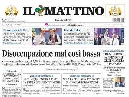 Il Mattino titola sul Napoli di Conte e la corsa per lo scudetto: "A testa alta"