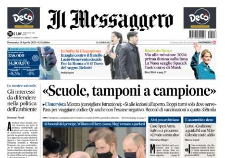 Il Messaggero: "Inzaghi contro il fratello. Per la Roma c'è il Toro del sogno Belotti"