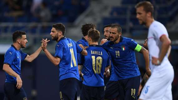 Italia-Repubblica Ceca 4-0: il tabellino della gara