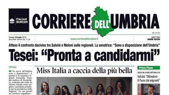 Corriere dell'Umbria, Perugia: "Iemmello-Melchiorri, il tandem del gol"