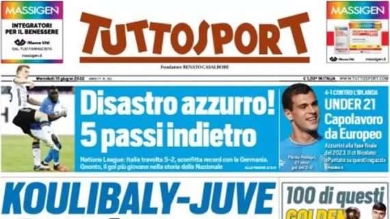 Tuttosport in prima pagina sul mercato bianconero: "Koulibaly-Juve, la chiave è Demiral"