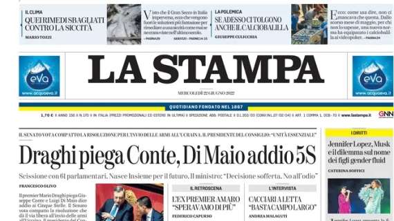 La Stampa in apertura sulla questione del Napoli: “Affare Osimhen, indagato De Laurentiis”