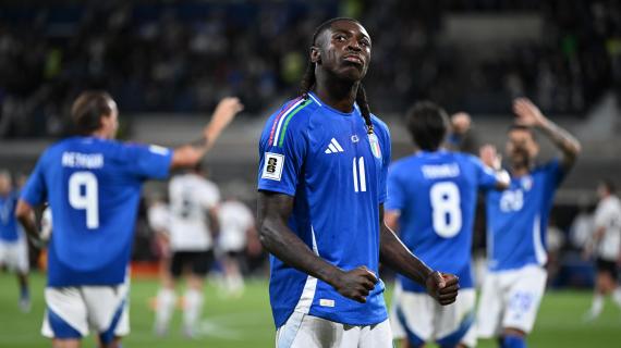 Kean in gol con l'Italia. Pioli: "Felice sia rimasto alla Fiorentina. E che sia arrivato Dzeko"