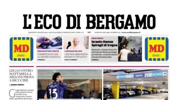 L'apertura de L'Eco di Bergamo sui nerazzurri: "Atalanta, i voti della stagione"