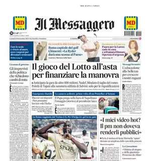 Il Messaggero apre con Torino-Roma: "Ancora Lukaku, ma vale un punto"