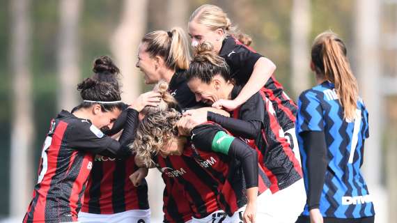 Serie A Femminile, due derby su due per il Milan: Inter regolata con un rotondo 4-1